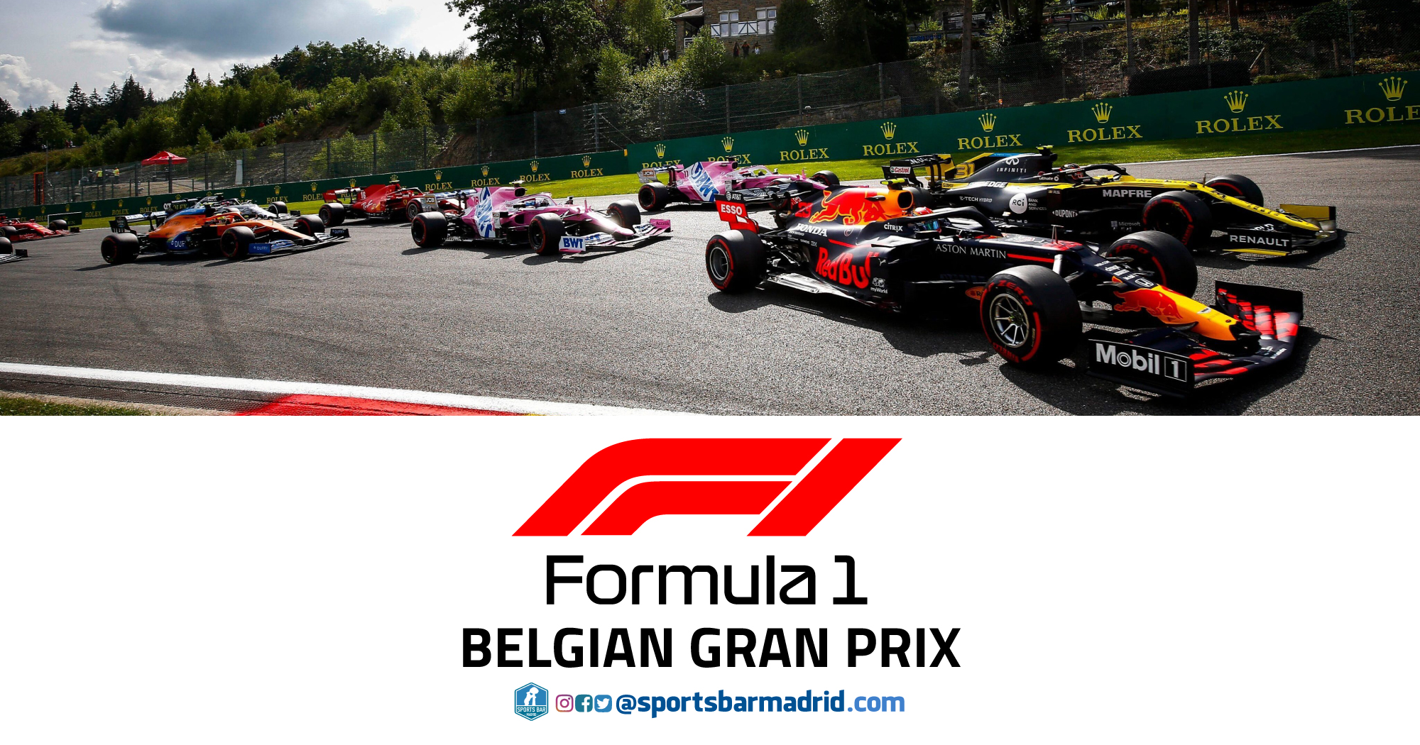 Formula 1 Belgian Grand Prix | F1 - Sports Bar Madrid